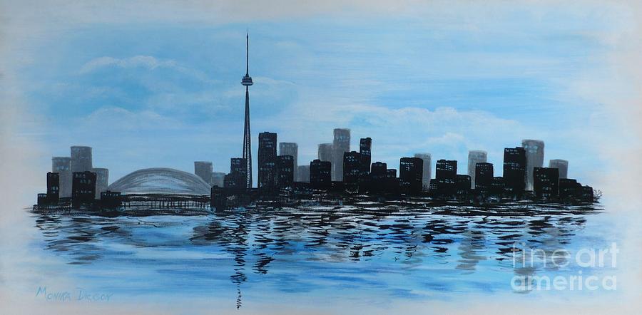 Toronto CN Tower Painting by Monika Shepherdson