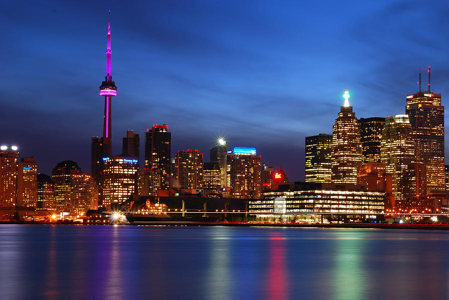 Toronto Skyline Blue Hour Photograph by Jarvis Chau - Fine Art America