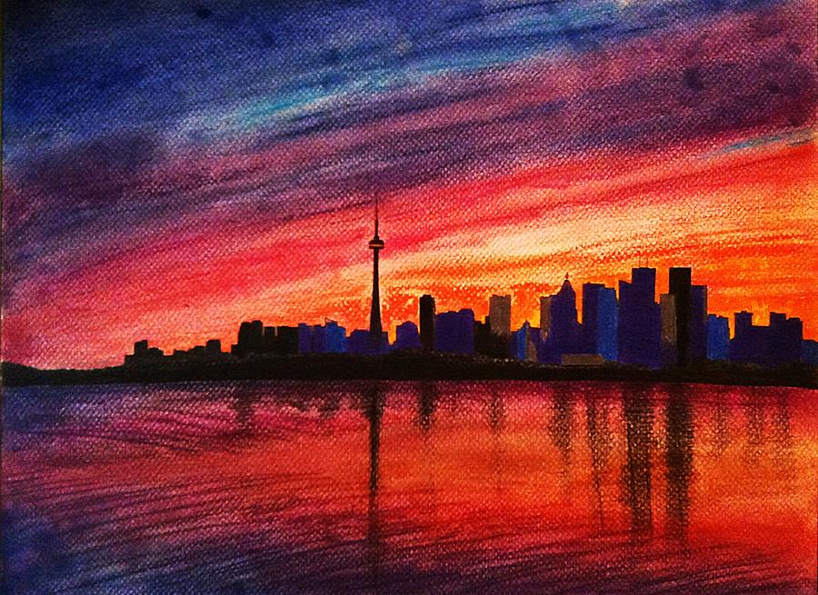 Toronto Skyline Drawing by Fariz Kovalchuk