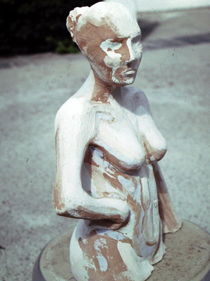 Chiaroscuro Sculpture - Torso of a woman 2  by Shant Beudjekian