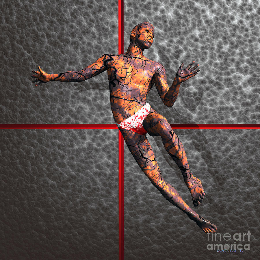 Nude Digital Art - Tortured Dancer by Walter Neal