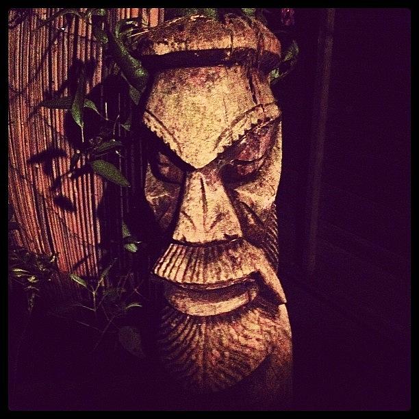 London Photograph - Totem Face by Maeve O Connell