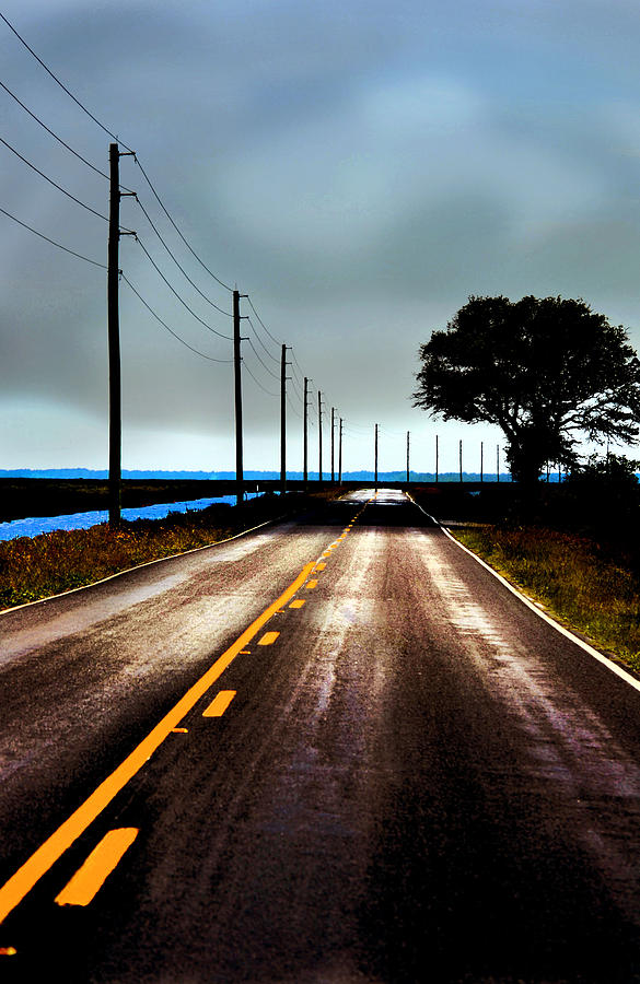 Road Photograph - Towards The Coast by Melanie Kirdasi