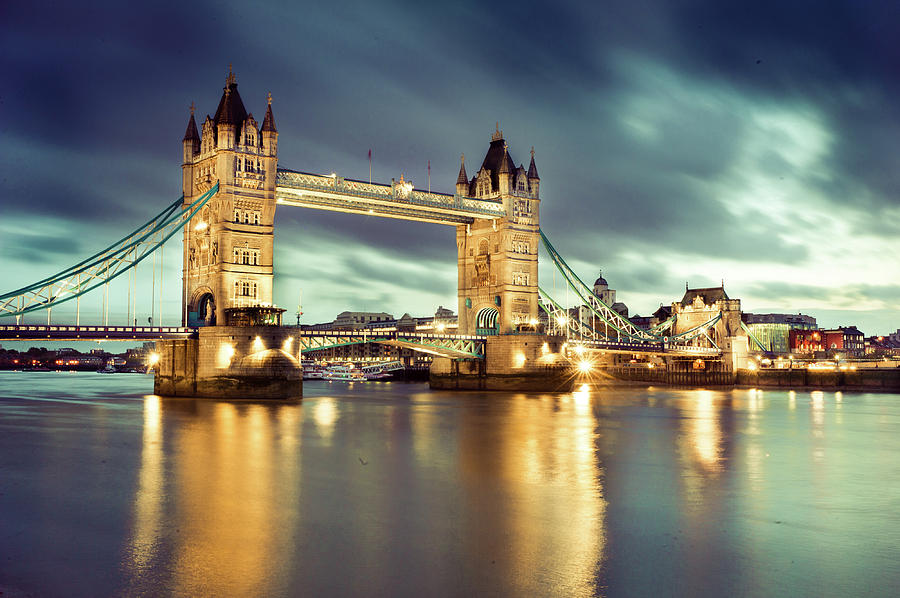 Tower Bridge At Night Photograph by Towfiqu Photography