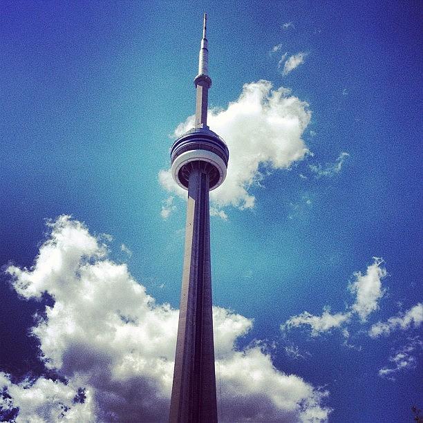 Toronto Photograph - #tower #toronto #cntower by Caelan Mulvaney