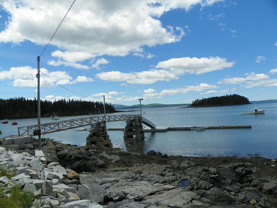 Town Dock Sorrento Maine Photograph by Joseph Rennie