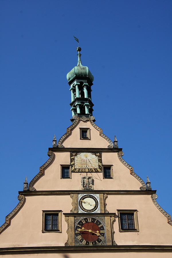 Town Hall Clock Photograph by Christiane Schulze Art And Photography ...