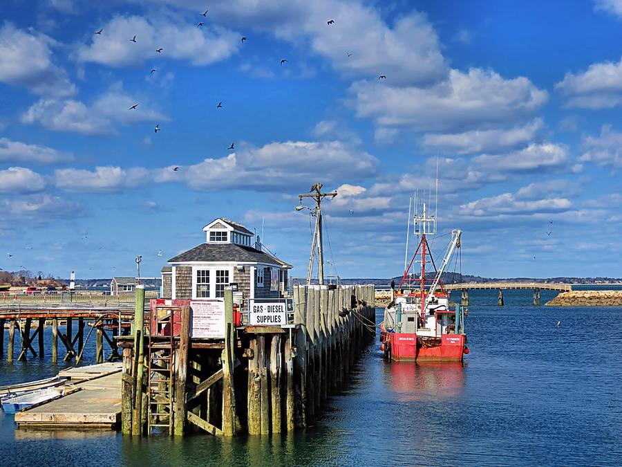 Town Pier Plymouth MA Photograph by Janice Drew