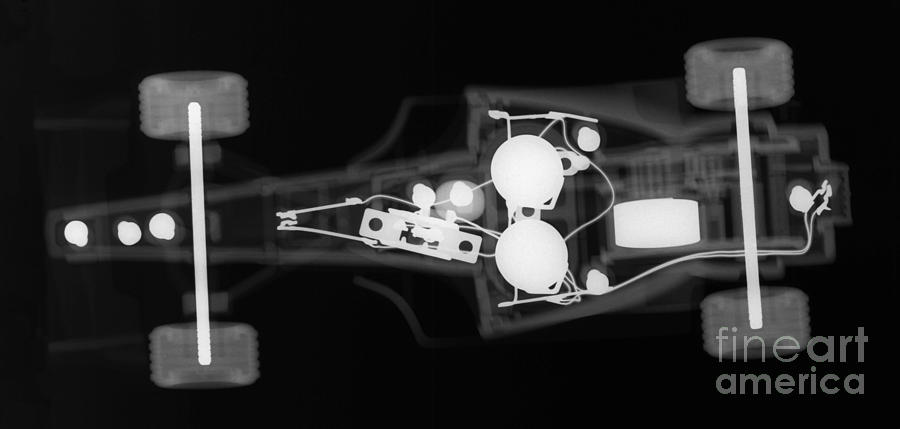 Toy Photograph - Toy Car X-ray by Ted Kinsman