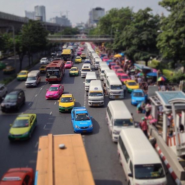 City Photograph - Toy Cars In #bangkok #city #birdview by Mystreetromance Harsanto