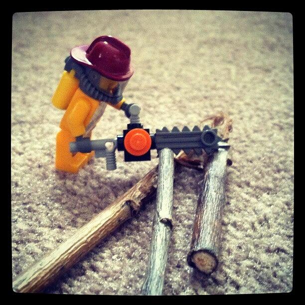 Toy Photograph - #toy #lego #chainsaw by Bryan P