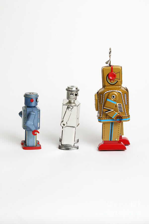 Toy Robots Photograph by Photo Researchers Inc