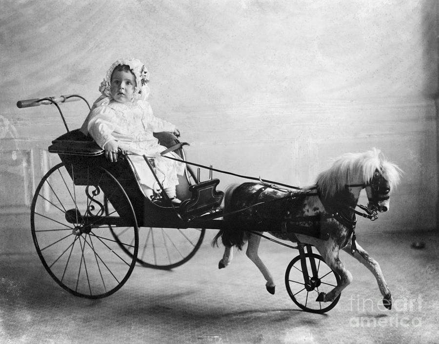 Toys: Horse Carriage, 1911 Photograph by Granger