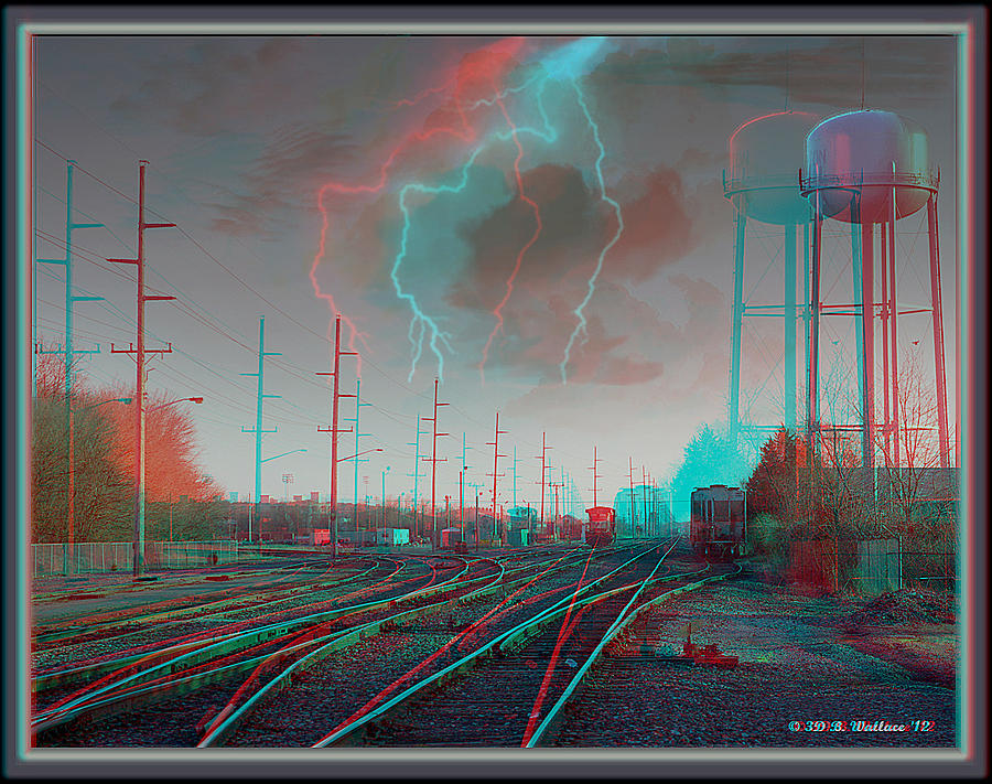 Tracking The Storm - Red-Cyan filtered 3D glasses required Photograph by Brian Wallace