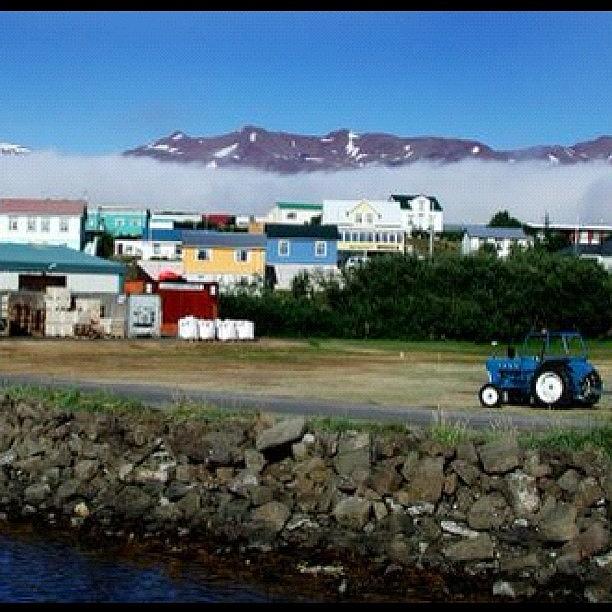 Iceland Photograph - Tractor On Hrísey, A Small Island In by Colin Mccoy