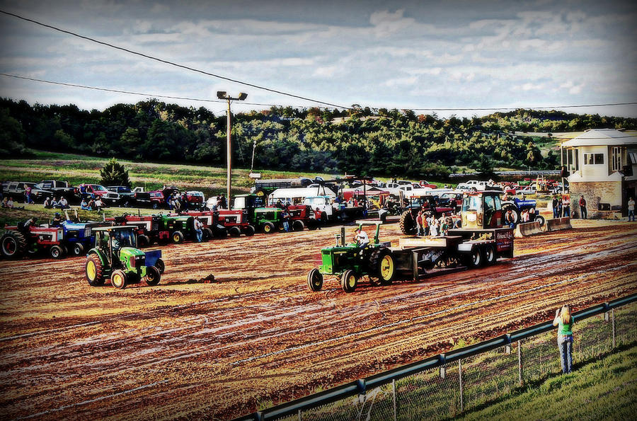 Tree Photograph - Tractor Pull by Swift Family