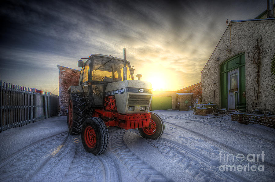 Tractor Sunrise Photograph by Yhun Suarez
