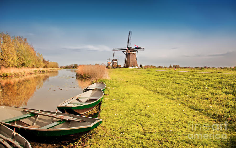 Traditional  Dutch Landscape Photograph by Ariadna De Raadt