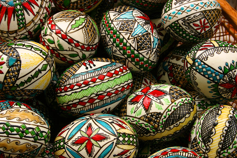 Traditional Easter eggs Photograph by Emanuel Tanjala