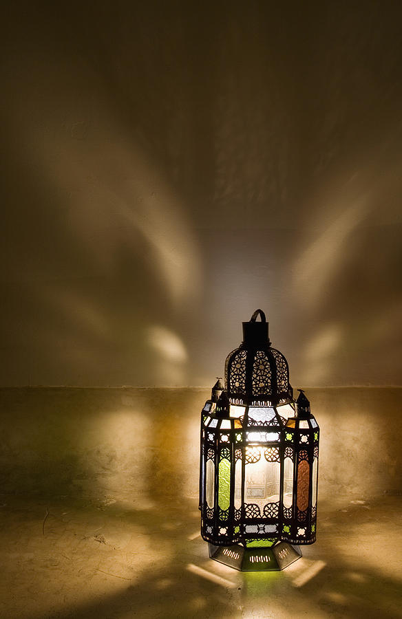 Lantern Still Life Photograph - Traditional Lantern At Riad Dar Hanane by Axiom Photographic