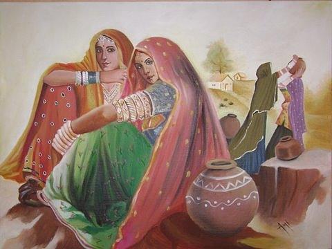 Traditional Portrait Painting by Ami Shah - Fine Art America