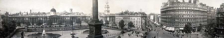Trafalgar Square - London England - c 1908 Photograph by International  Images