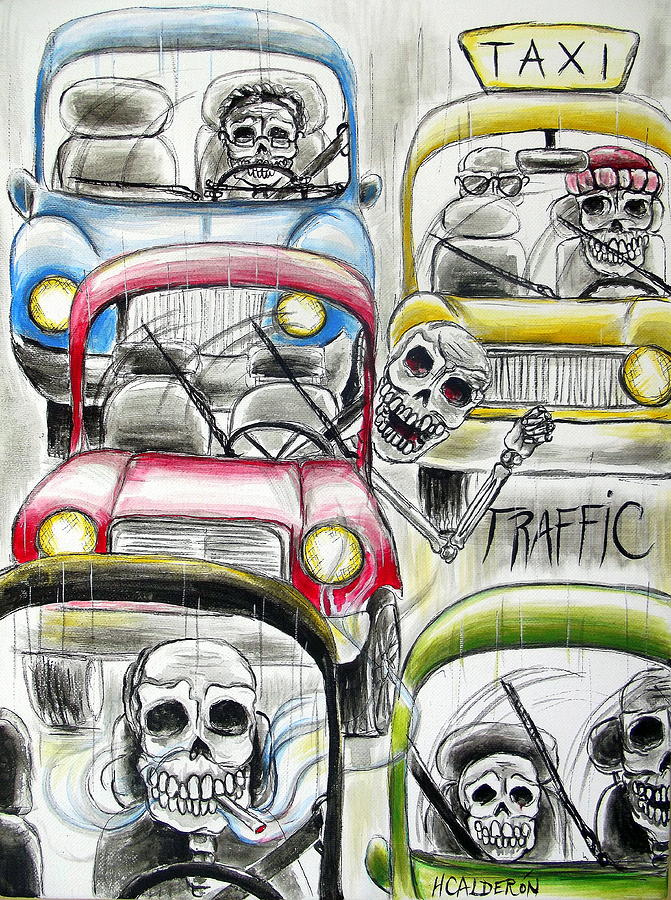 Traffic Painting by Heather Calderon