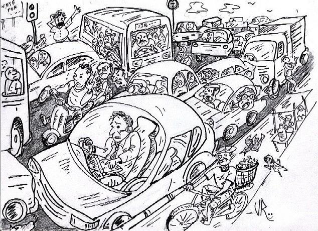 9 Traffic jam ideas | traffic jam, traffic, illustration