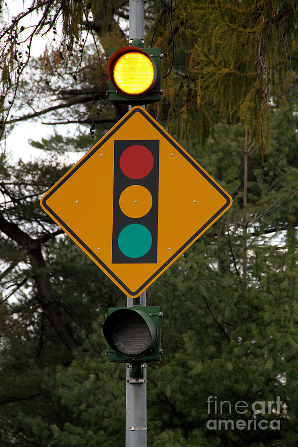 Sign Photograph - Traffic Sign by Photo Researchers