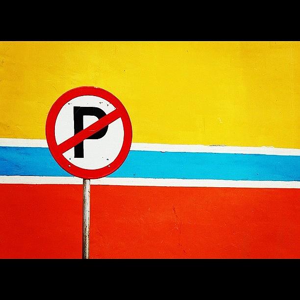 Colorful Photograph - Traffic Sign #signage #traffic #jakarta by Kafin Noeman