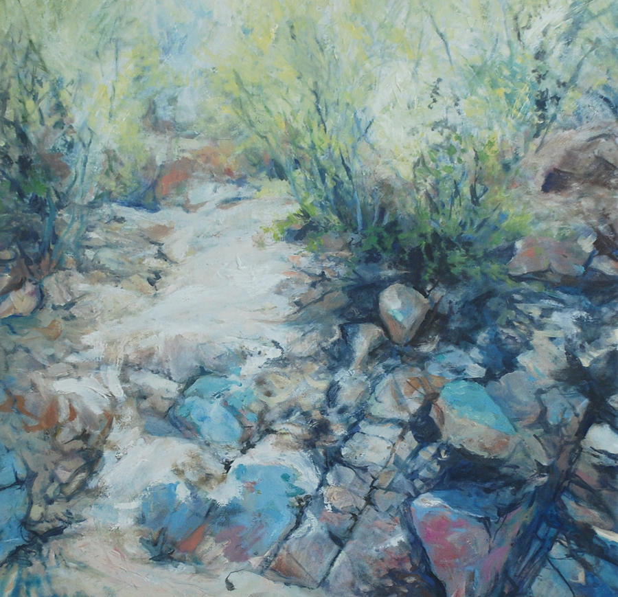 Desert Painting - Trail Incline by Marilyn Muller Desert Painting - Trail Incline by Marilyn Muller