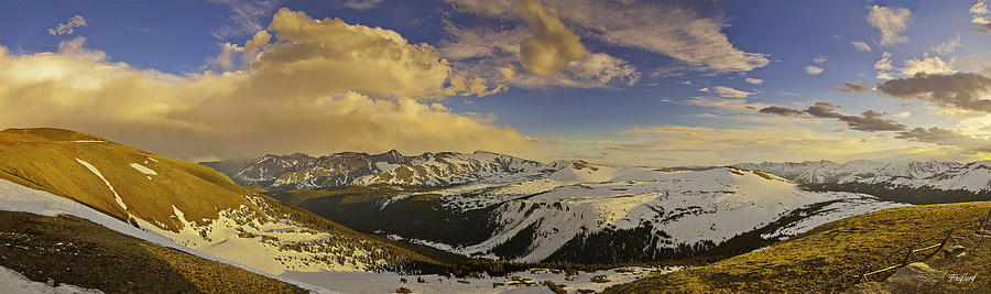 Trail Ridge Road Rocky Mountain National Park Sunset Photograph by Fred J Lord