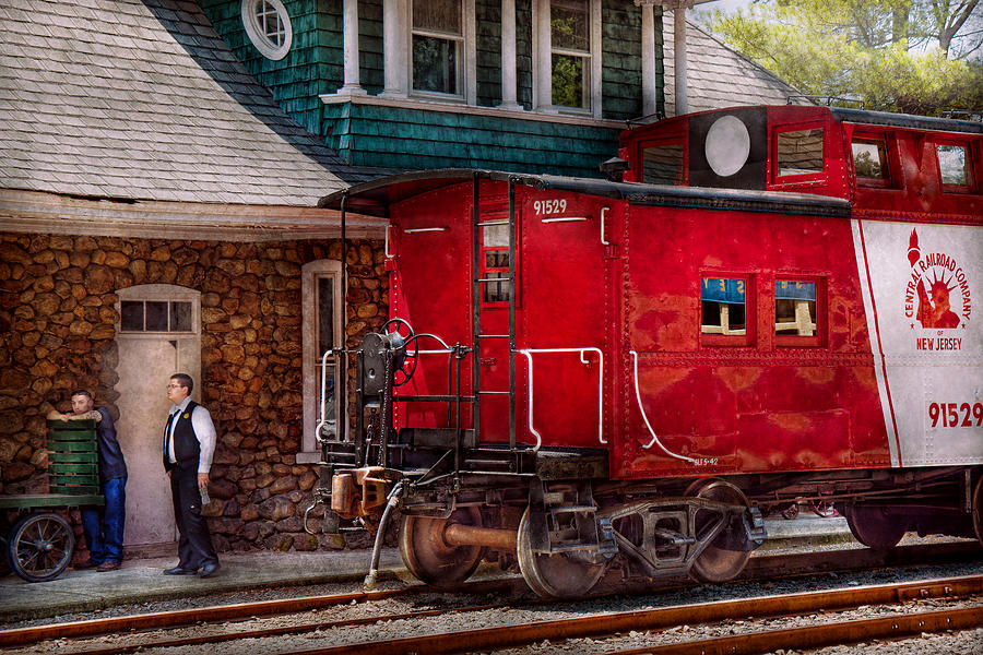 Train - Caboose - End of the line Photograph by Mike Savad