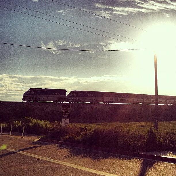 Sunset Photograph - Train Before Sunset by Richie Hannah