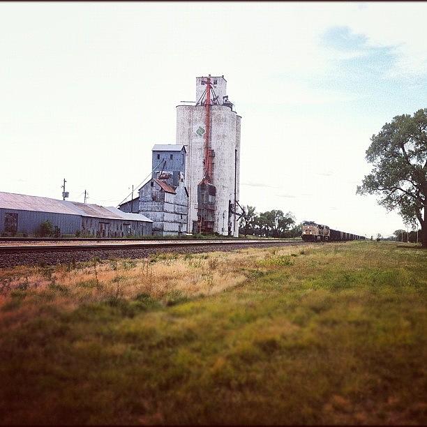 Farm Photograph - #train #clarks #corn #nebraska #love by Ken SF