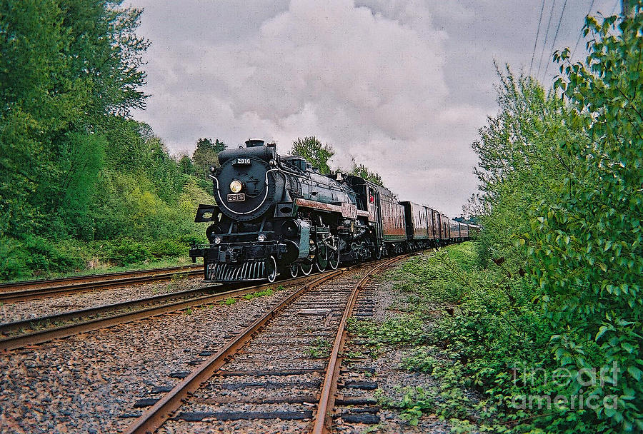 Train Heading Though Photograph by Randy Harris