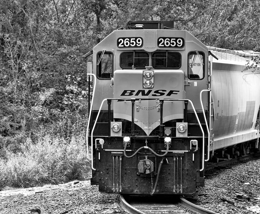 Train in Monochrome Photograph by Tony Grider