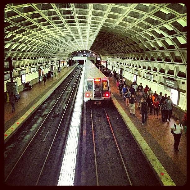Train Photograph - #train #metro #dc #subway by Liz Steiner