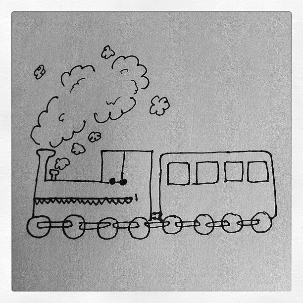 Train Photograph - Train Says Dont Smoke. #train #smoke by Daniel Hills