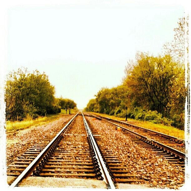 Spring Photograph - #train #traintracks #tracks #sky by Bryan P