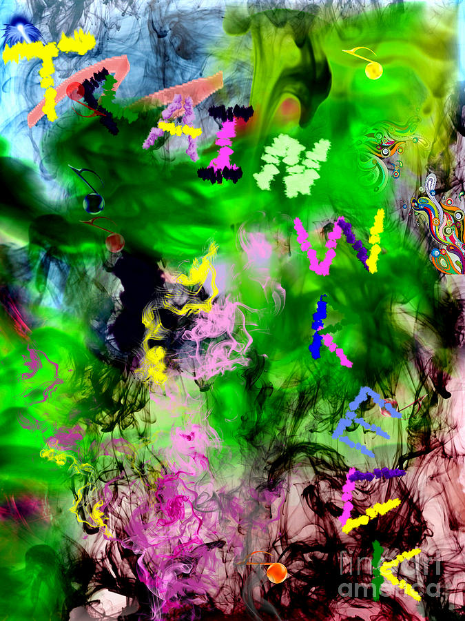 Abstract Digital Art - Train Wreck 2 by Todd Amen