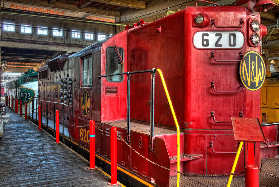 Trains - Red Diesel Locomotive 620 Photograph by Dan Carmichael