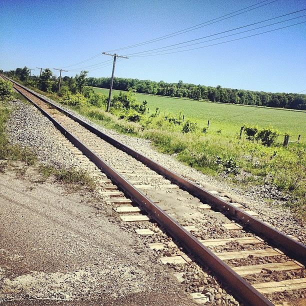 #traintracks Photograph by Caelan Mulvaney