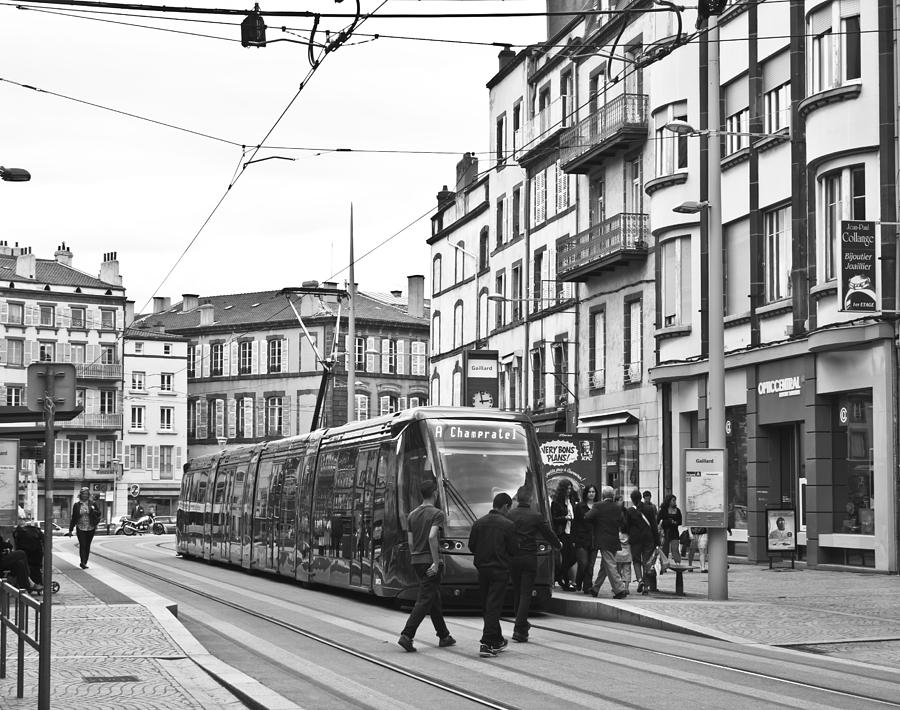 Tram in Clermont Ferrand Photograph by Georgia Clare