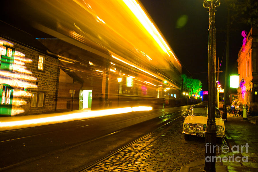 Tram Light Trail 2.0 Photograph by Yhun Suarez