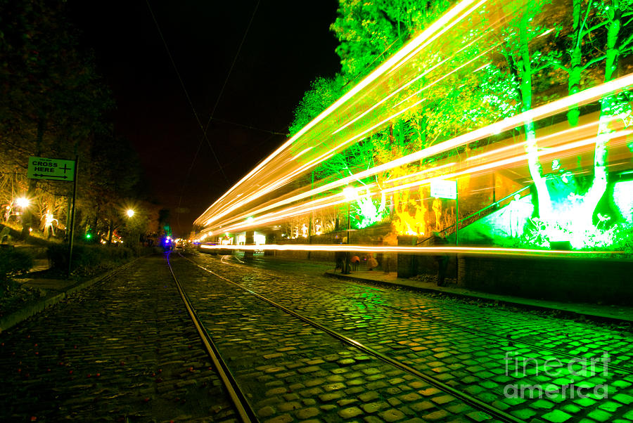 Tram Light Trail 3.0 Photograph by Yhun Suarez