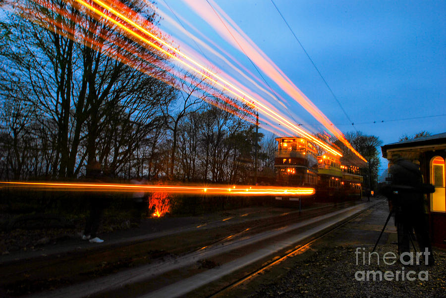 Tram Light Trail 7.0 Photograph by Yhun Suarez
