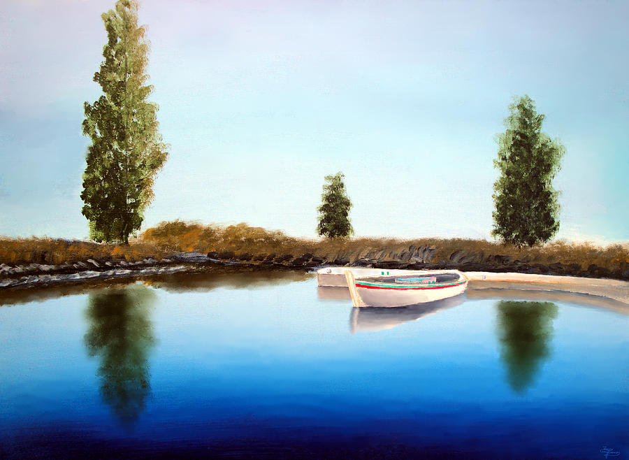 Tranquil Waters Painting by Larry Cirigliano