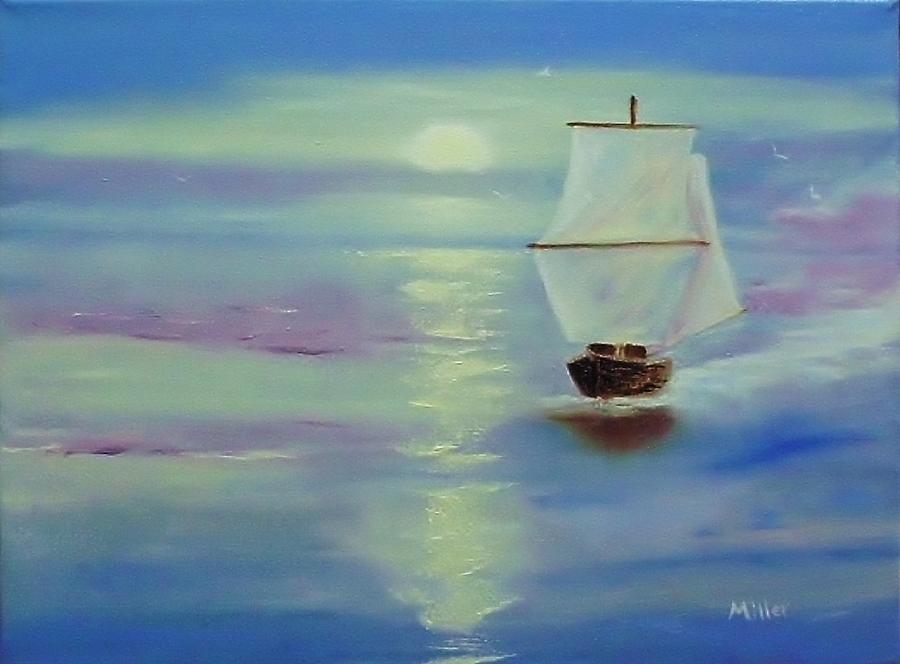 Tranquil Waters  Painting by Peggy Miller