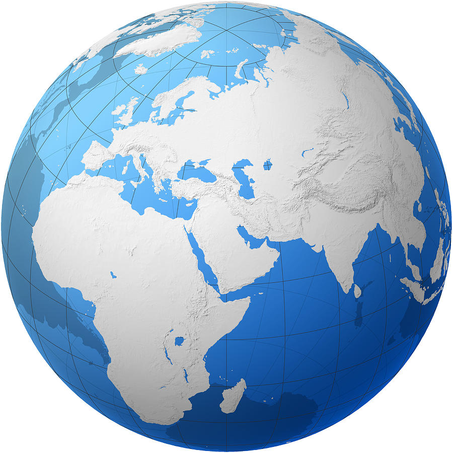 Transparent Globe -- Africa And Eurasia is a photograph by Cartesia 